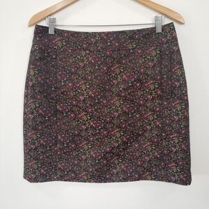 LOFT‎ Women Floral Print A Line Skirt Size 10 Feminine Cottagecore Garden Casual